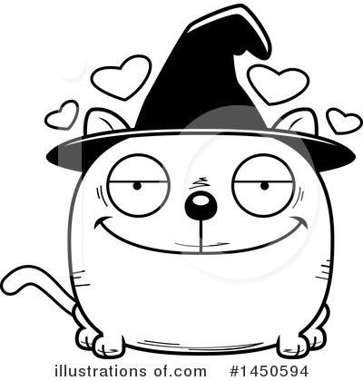 Royalty-Free (RF) Witch Cat Clipart Illustration by Cory Thoman - Stock Sample #1450594