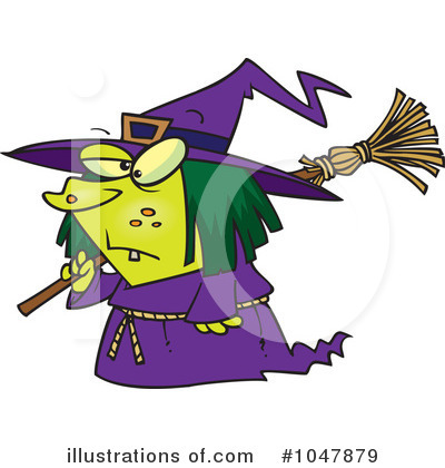 Royalty-Free (RF) Witch Clipart Illustration by toonaday - Stock Sample #1047879