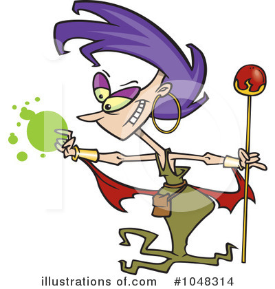 Witch Clipart #1048314 by toonaday