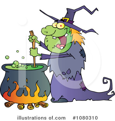 Witch Clipart #1080310 by Hit Toon
