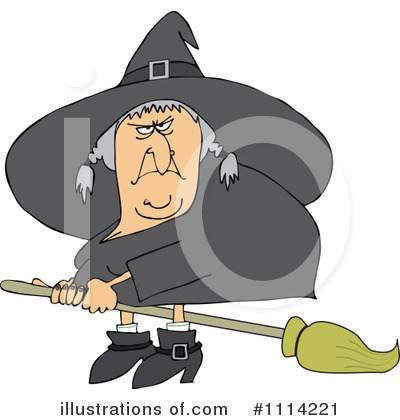 Royalty-Free (RF) Witch Clipart Illustration by djart - Stock Sample #1114221