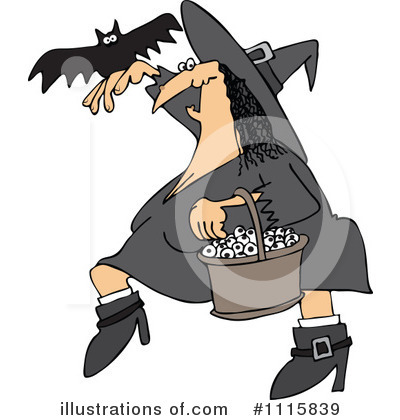 Royalty-Free (RF) Witch Clipart Illustration by djart - Stock Sample #1115839