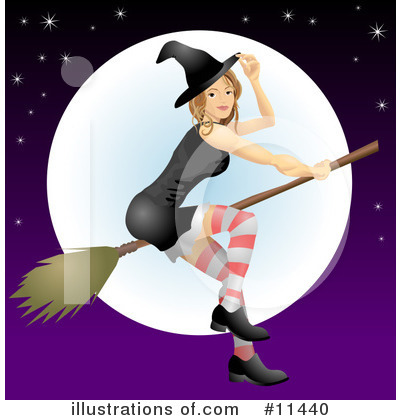 Royalty-Free (RF) Witch Clipart Illustration by AtStockIllustration - Stock Sample #11440