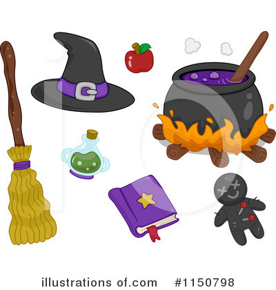 Witch Hat Clipart #1150798 by BNP Design Studio
