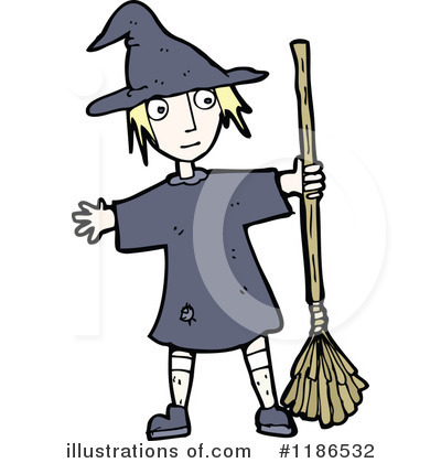 Royalty-Free (RF) Witch Clipart Illustration by lineartestpilot - Stock Sample #1186532