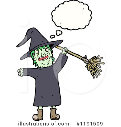 Royalty-Free (RF) Witch Clipart Illustration by lineartestpilot - Stock Sample #1191509
