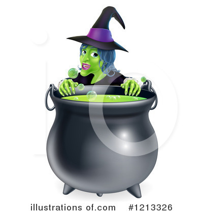 Royalty-Free (RF) Witch Clipart Illustration by AtStockIllustration - Stock Sample #1213326