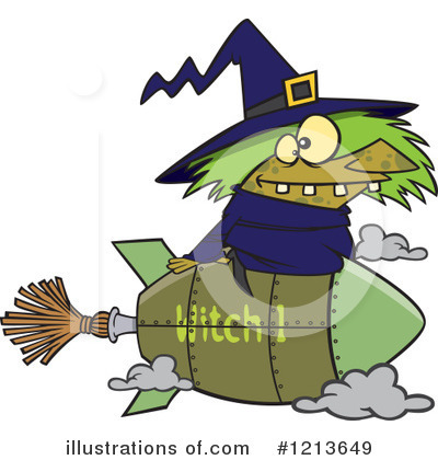 Royalty-Free (RF) Witch Clipart Illustration by toonaday - Stock Sample #1213649