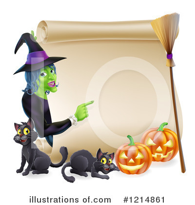 Royalty-Free (RF) Witch Clipart Illustration by AtStockIllustration - Stock Sample #1214861