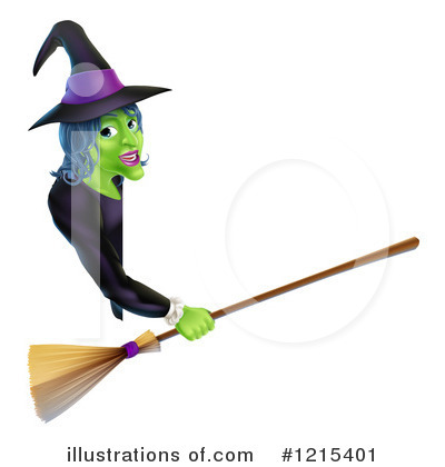 Royalty-Free (RF) Witch Clipart Illustration by AtStockIllustration - Stock Sample #1215401