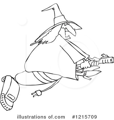Royalty-Free (RF) Witch Clipart Illustration by djart - Stock Sample #1215709