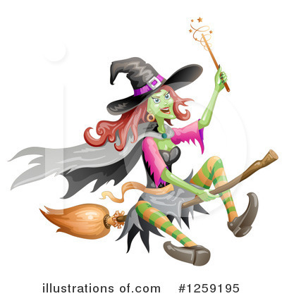 Royalty-Free (RF) Witch Clipart Illustration by merlinul - Stock Sample #1259195