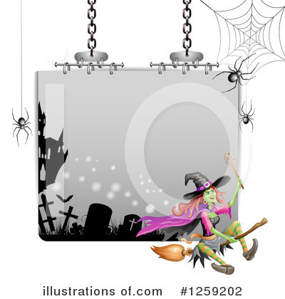 Royalty-Free (RF) Witch Clipart Illustration by merlinul - Stock Sample #1259202