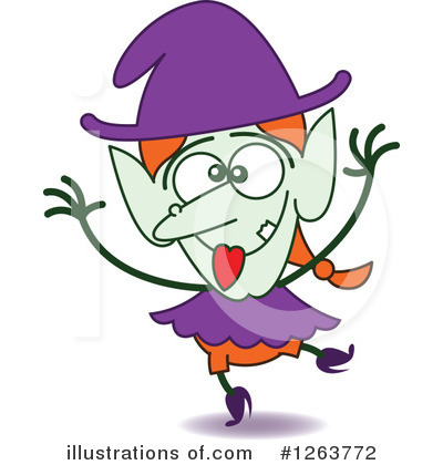Royalty-Free (RF) Witch Clipart Illustration by Zooco - Stock Sample #1263772