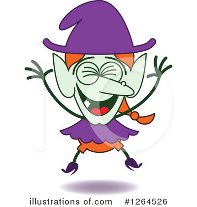 Royalty-Free (RF) Witch Clipart Illustration by Zooco - Stock Sample #1264526