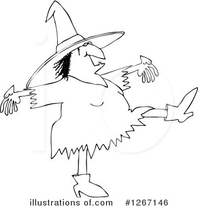 Royalty-Free (RF) Witch Clipart Illustration by djart - Stock Sample #1267146