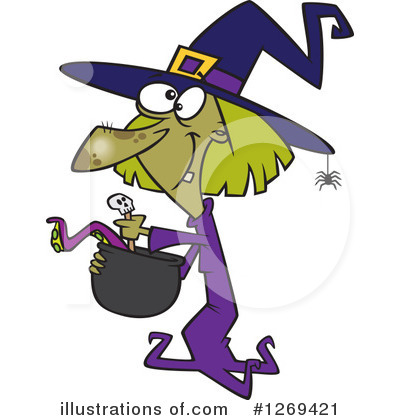 Witch Clipart #1269421 by toonaday