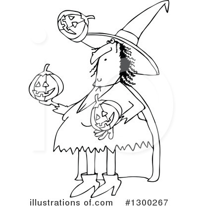 Royalty-Free (RF) Witch Clipart Illustration by djart - Stock Sample #1300267
