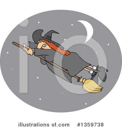 Royalty-Free (RF) Witch Clipart Illustration by djart - Stock Sample #1359738