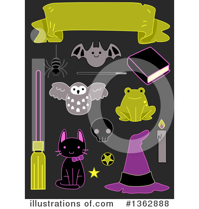 Witch Hat Clipart #1362888 by BNP Design Studio