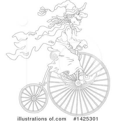 Bicycle Clipart #1425301 by Alex Bannykh