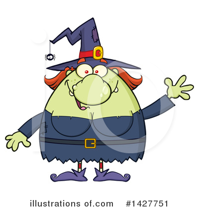 Royalty-Free (RF) Witch Clipart Illustration by Hit Toon - Stock Sample #1427751