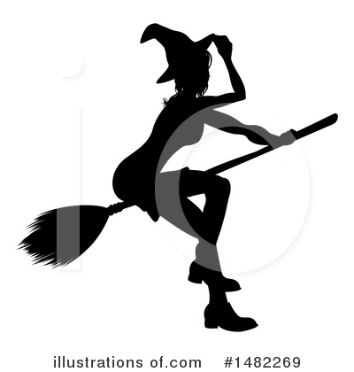 Royalty-Free (RF) Witch Clipart Illustration by AtStockIllustration - Stock Sample #1482269
