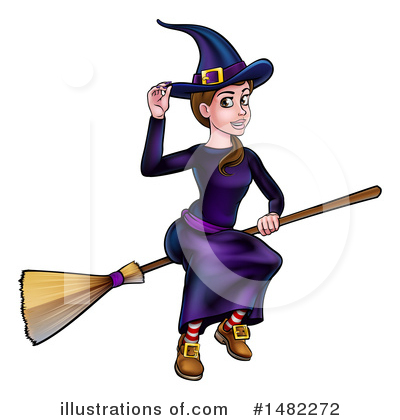Royalty-Free (RF) Witch Clipart Illustration by AtStockIllustration - Stock Sample #1482272