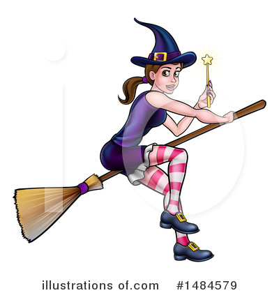 Witch Clipart #1484579 by AtStockIllustration