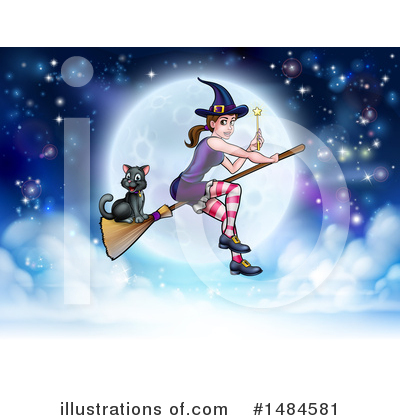 Black Cat Clipart #1484581 by AtStockIllustration