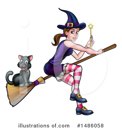 Royalty-Free (RF) Witch Clipart Illustration by AtStockIllustration - Stock Sample #1486058