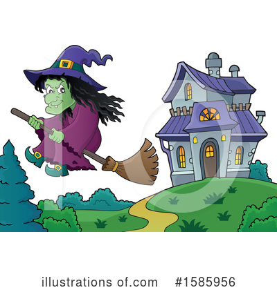 Witch Clipart #1585956 by visekart