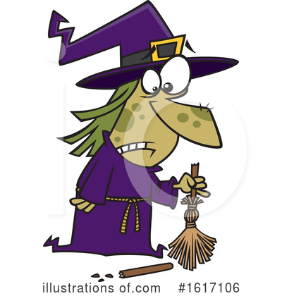 Witch Clipart #1617106 by toonaday