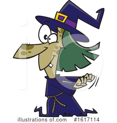 Royalty-Free (RF) Witch Clipart Illustration by toonaday - Stock Sample #1617114