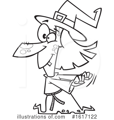 Royalty-Free (RF) Witch Clipart Illustration by toonaday - Stock Sample #1617122