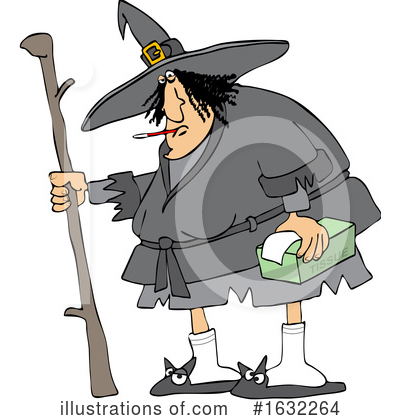 Royalty-Free (RF) Witch Clipart Illustration by djart - Stock Sample #1632264