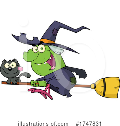 Royalty-Free (RF) Witch Clipart Illustration by Hit Toon - Stock Sample #1747831