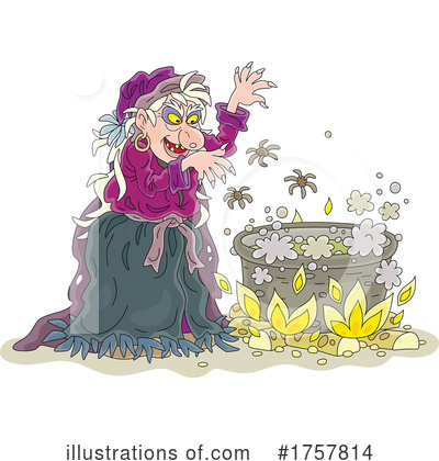 Royalty-Free (RF) Witch Clipart Illustration by Alex Bannykh - Stock Sample #1757814