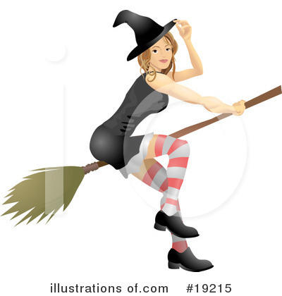 Witch Clipart #19215 by AtStockIllustration
