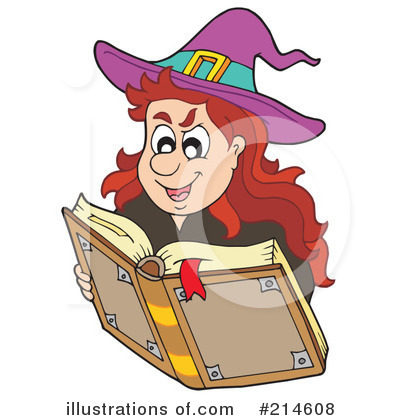 Royalty-Free (RF) Witch Clipart Illustration by visekart - Stock Sample #214608