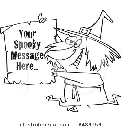 Royalty-Free (RF) Witch Clipart Illustration by toonaday - Stock Sample #436756