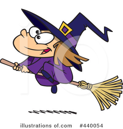 Royalty-Free (RF) Witch Clipart Illustration by toonaday - Stock Sample #440054