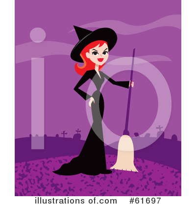 Royalty-Free (RF) Witch Clipart Illustration by Monica - Stock Sample #61697
