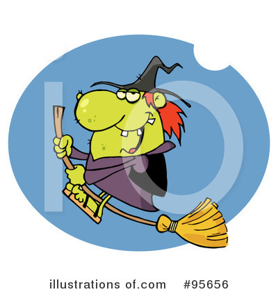 Royalty-Free (RF) Witch Clipart Illustration by Hit Toon - Stock Sample #95656