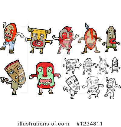 Tribal Clipart #1234311 by lineartestpilot