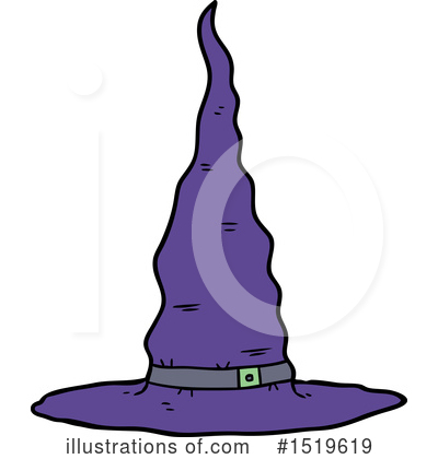 Royalty-Free (RF) Witch Hat Clipart Illustration by lineartestpilot - Stock Sample #1519619