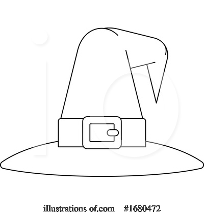 Royalty-Free (RF) Witch Hat Clipart Illustration by AtStockIllustration - Stock Sample #1680472