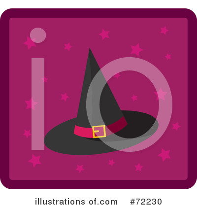 Royalty-Free (RF) Witch Hat Clipart Illustration by Rosie Piter - Stock Sample #72230