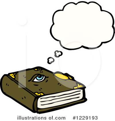 Magic Book Clipart #1229193 by lineartestpilot