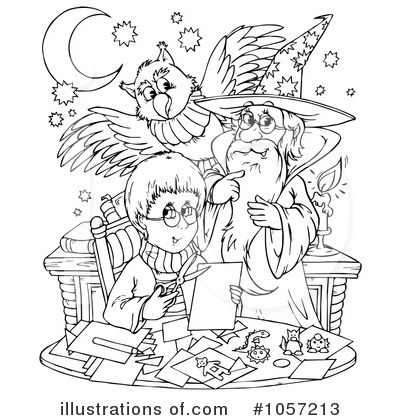 Royalty-Free (RF) Wizard Clipart Illustration by Alex Bannykh - Stock Sample #1057213